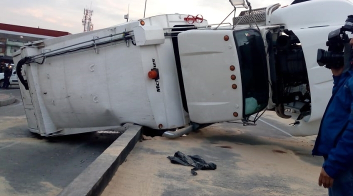 Así quedó registrado el accidente, en la carrera 10 con calle 27 sur
