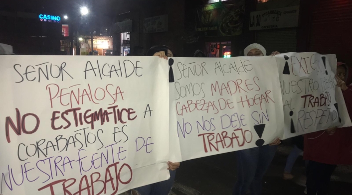 Protestas en Corabastos