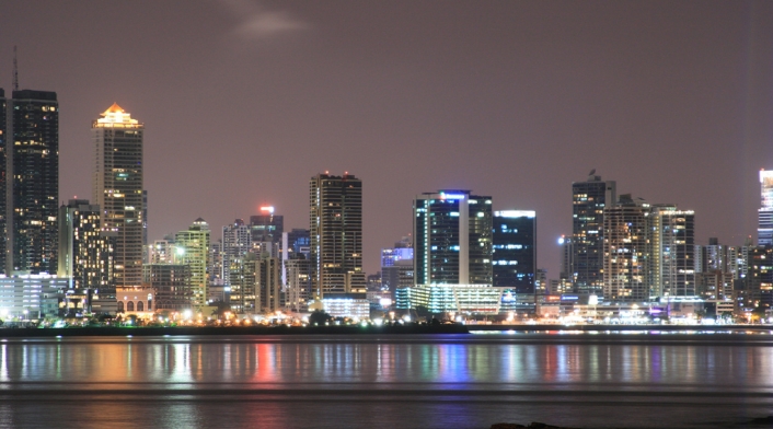 Ciudad de Panamá de noche