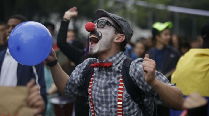 Marcha estudiantil en Bogotá