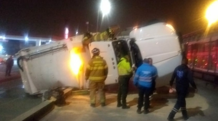 Así quedó registrado el accidente, en la carrera 10 con calle 27 sur
