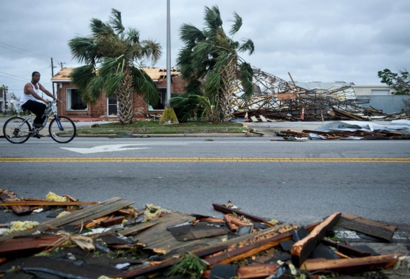 Estragos de huracán Michael en Florida