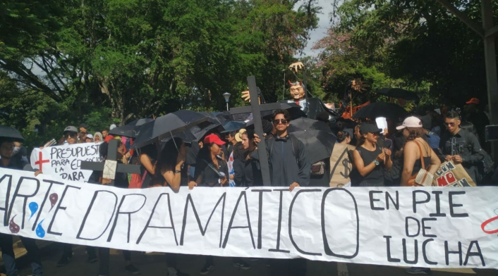 Marcha estudiantil en Cali