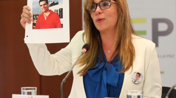 Ángela Giraldo en la JEP