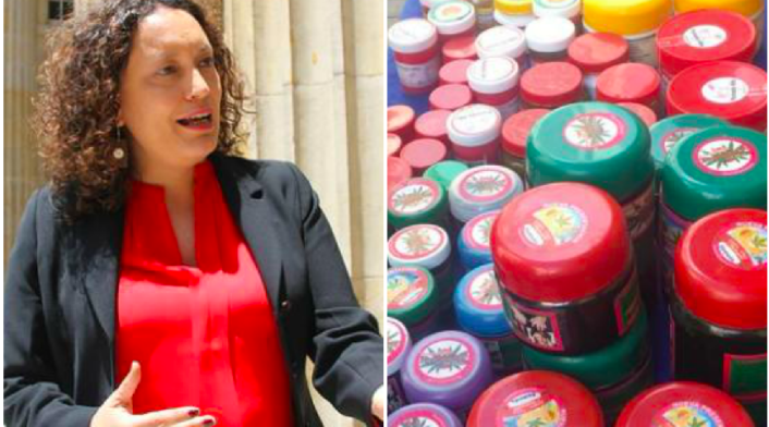 Angelica Lozano lamentó que amenacen con incautar pomadas de marihuana