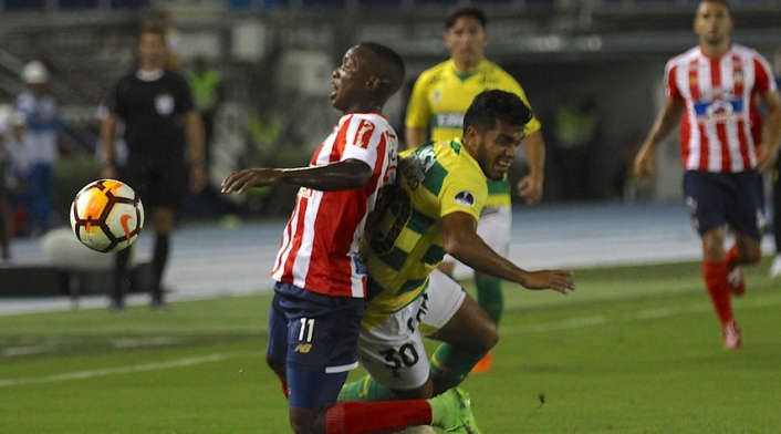 El encuentro es parte fue por el juego de ida de los cuartos de final de la Copa Sudamericana.
