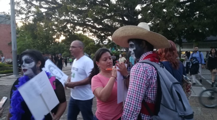 Marcha zombie en Bucaramanga.