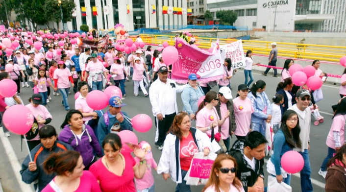 Caminata contra el cáncer de mama en Bogotá Caminata contra el cáncer de mama en Bogotá