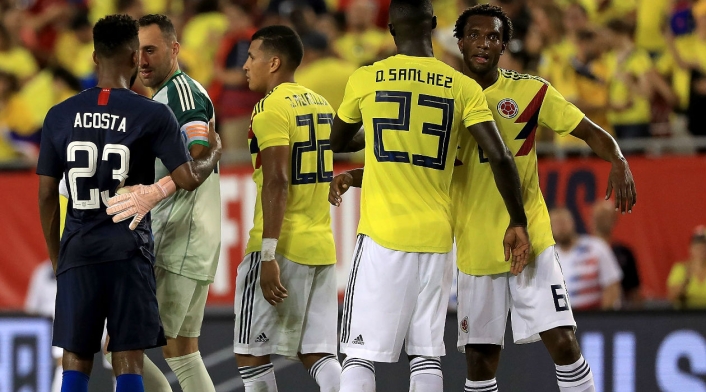 Selección Colombia ante Estados Unidos en la fecha FIFA