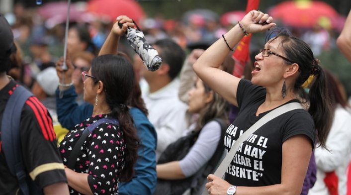 Marcha de maestros.