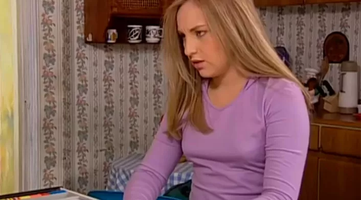 Ana Victoria Beltrán cuando interpretaba a Daniela Franco