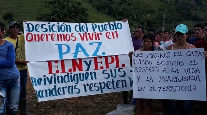 Habitantes de Catatumbo exigen desescalamiento del conflicto.
