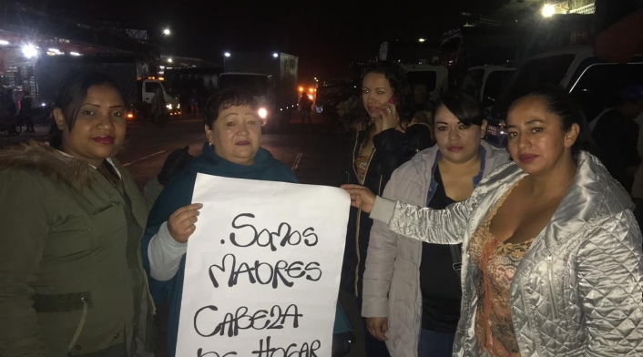 Protestas en Corabastos