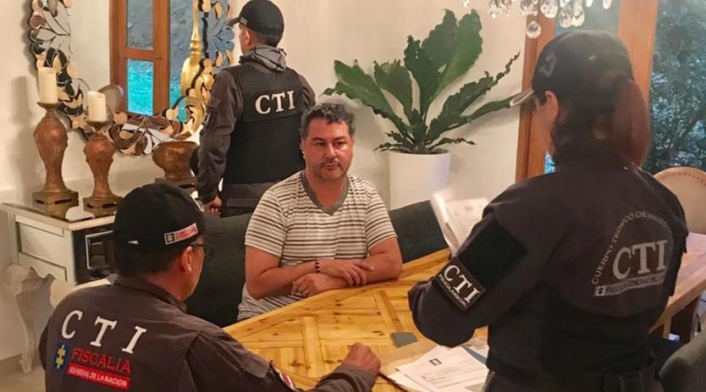 Édison García Restrepo agredió a unos uniformados / CTI Édison García Restrepo agredió a unos uniformados
