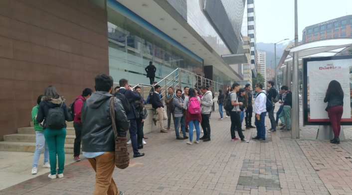 Los estudiantes buscan visibilizar la problemática de la educación superior en el país.