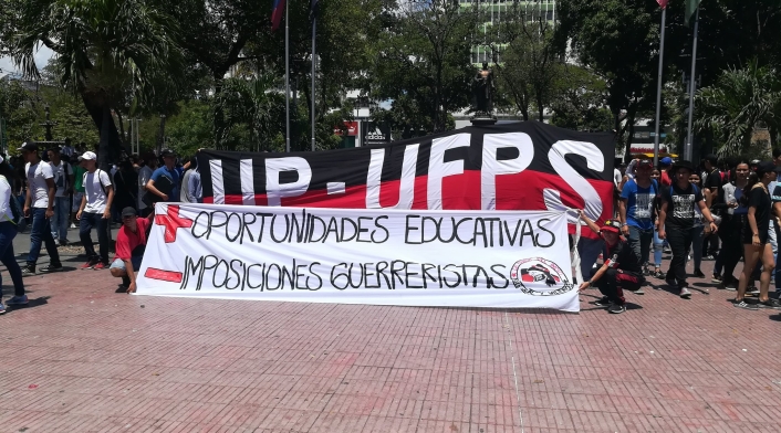 Marchas estudiantiles en Cúcuta por mejoras en la educación pública