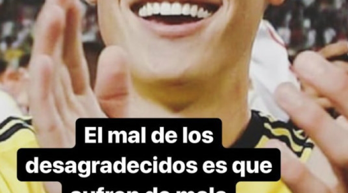 Publicación de Juana Valentina en Instagram, Hermana de James Rodríguez