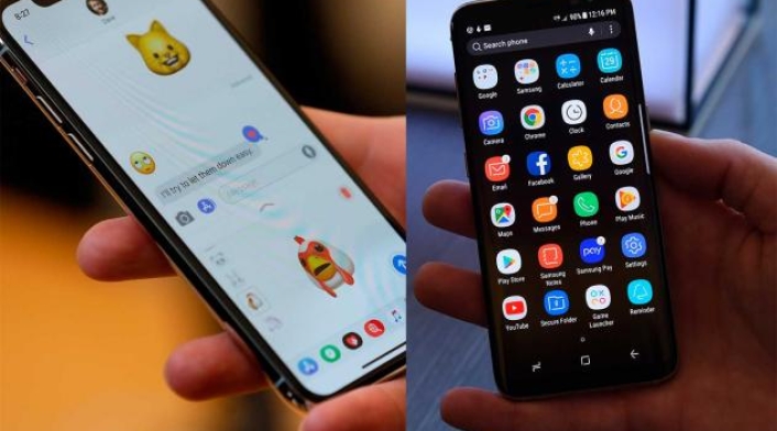 iPhone x y Samsung Galaxy S, equipos destacados de las marcas.