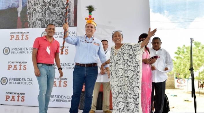 Iván Duque, presidente de Colombia, en La Guajira