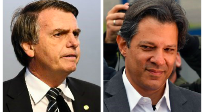Jair Bolsonaro y Fernando Haddad