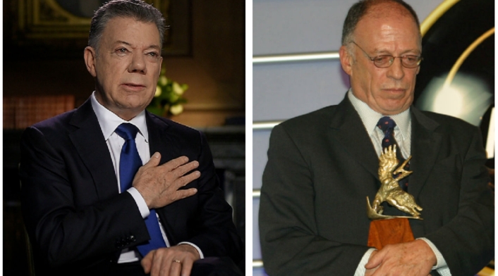 Juan Manuel Santos y Enrique Santos Juan Manuel Santos y Enrique Santos