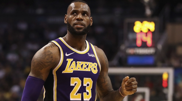 LeBron James, jugador de Los Lakers
