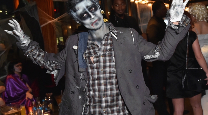 Maquillaje de Zac Posen en Halloween