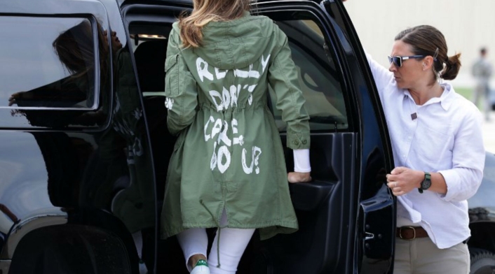 Chaqueta polémica de Melania Trump