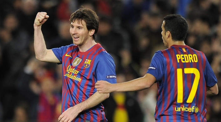 Messi marcó cinco goles en Champions ante el Leverkusen