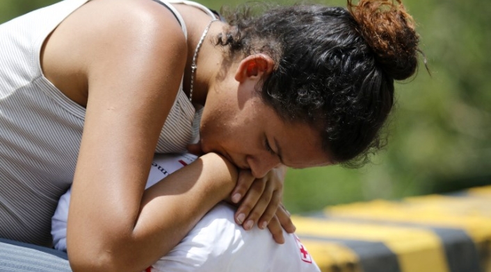 Migrante venezolana en Cúcuta