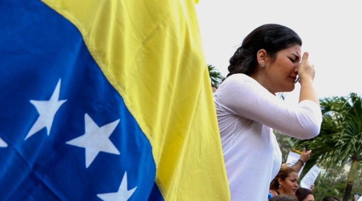 Migrante venezolana Cúcuta, en la frontera con Colombia