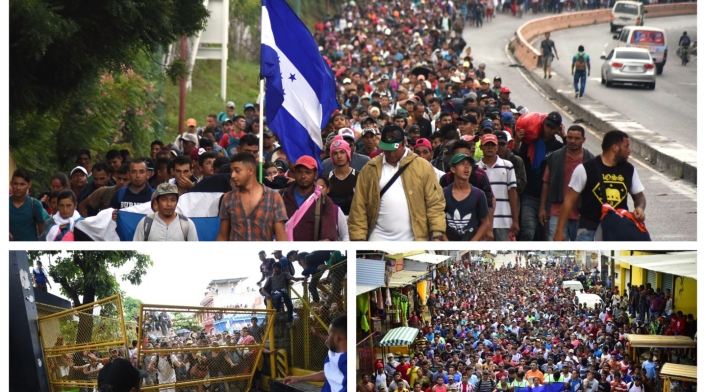 Caravana de migrantes hondureños hacia EE.UU.
