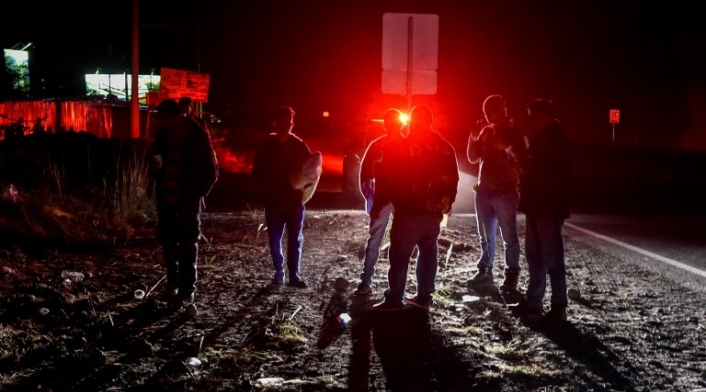 Migrantes venezolanos en frontera
