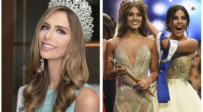 Miss España y Miss Colombia