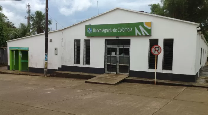 La sede del Banco Agrario en Mitú se ve así 20 años después de la Toma.