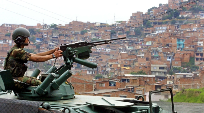 Operación Orión en la Comuna 13 de Medellín.