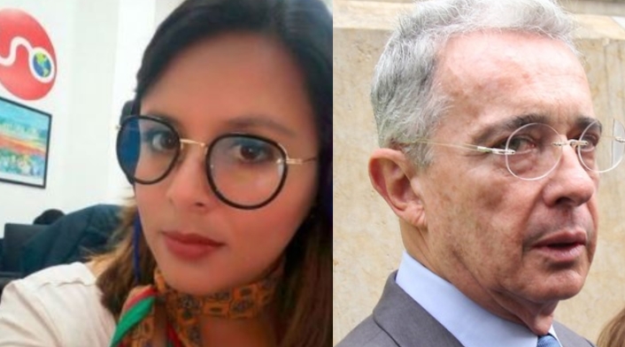 En el Senado se presentó un fuerte altercado entre el expresidente Álvaro Uribe Vélez y la periodista de Noticias Uno, Paola Rojas.
