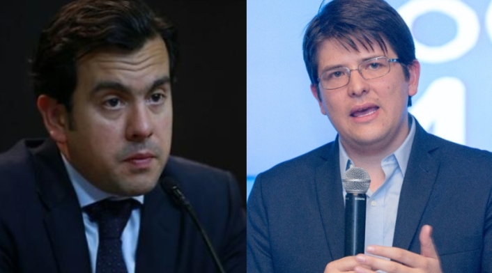 Rodrigo Lara y Miguel Uribe