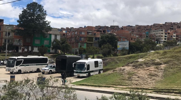 sitio donde lincharon y asesinaron a un hombre en Bogotá