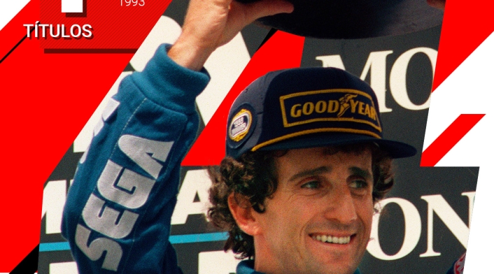 Alain Prost, campeón durante sus años de rivalidad con el brasileño Airton Senna