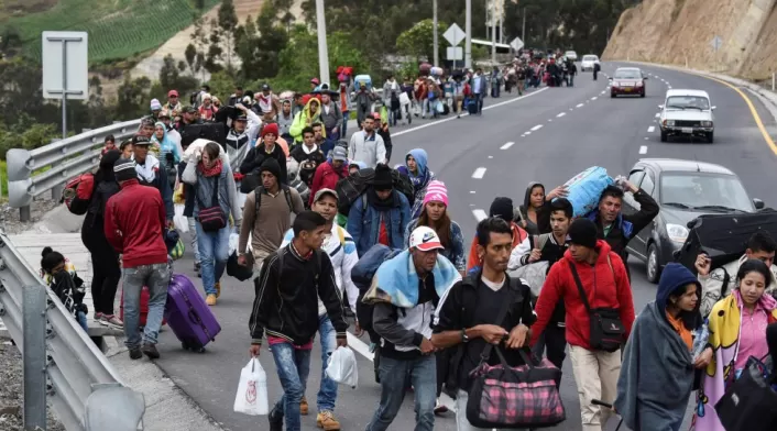 Venezolanos migración