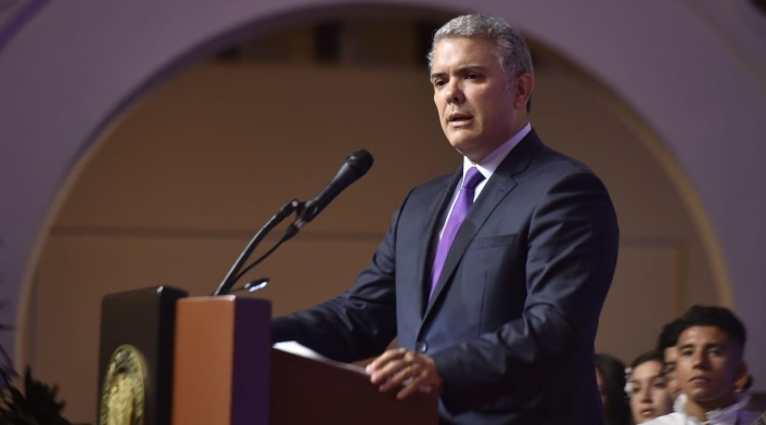Presidente colombiano Iván Duque Márquez