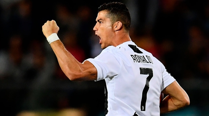 Cristiano Ronaldo celebra su doblete ante Empoli