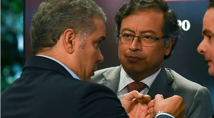 Iván Duque y Gustavo Petro. Iván Duque y Gustavo Petro.