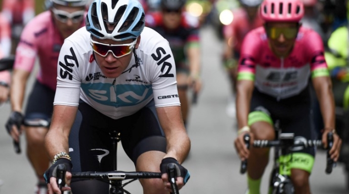 Chris Froome en el 'Giro de Rigo'