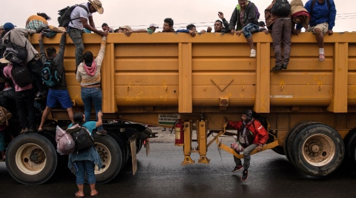 Caravana migrantes centroamericanos