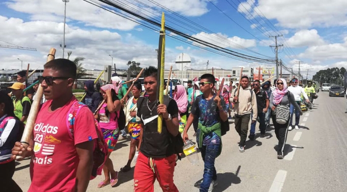 Indígenas en Bogotá