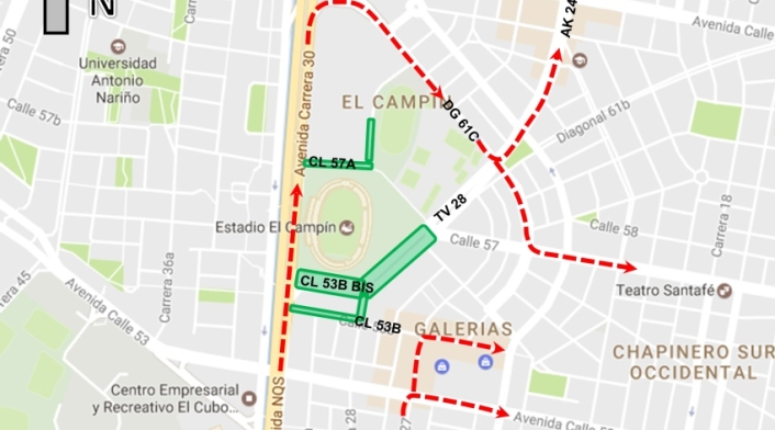 Desvíos por concierto de Roger Waters