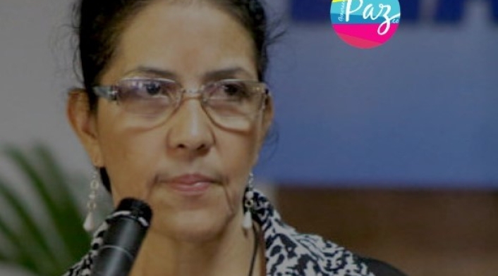 Erika Montero, integrante del partido Farc.