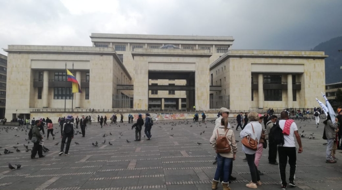 Palacio de Justicia, plaza de Bolívar, en Bogotá